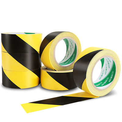 12mm Hazard PVC Colored Tape Nero e giallo OEM