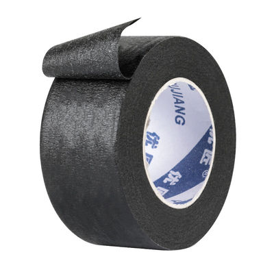 Rubber Black Crepe Paper Adesivo Colorato Nastro Mascherante