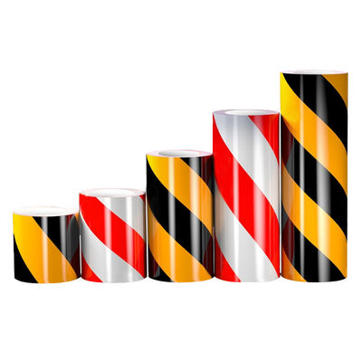 Nastro di segnalamento industriale impermeabile ad alta visibilità rosso e giallo Nastro riflettente di sicurezza per veicoli