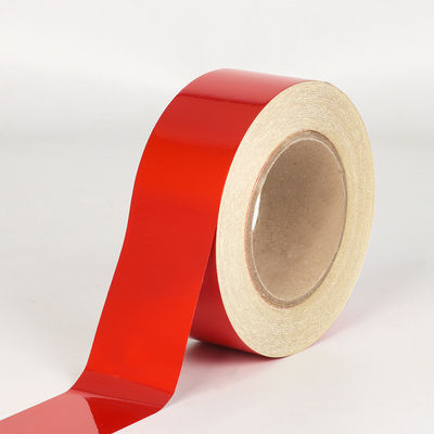 Adesivi per pellicole riflettenti trasparenti di alta visibilità Sicurezza ad alta intensità nastro in vinile riflettente micro prismatico