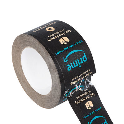 Logo a colori personalizzati Eco-friendly Acqua attiva carta bagnata nastro adesivo carta e pellicola carta Kraft nastro con logo