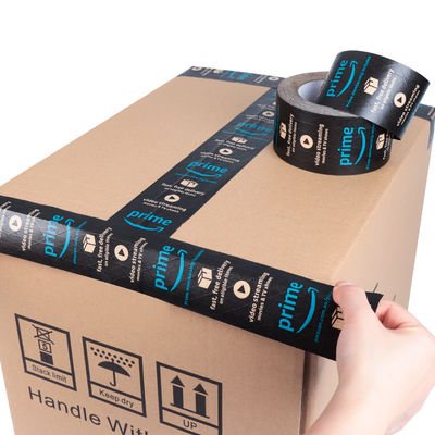 Eco-friendly Acqua attivata rinforzata Nero 48 mm Pacchetto Carta Kraft Nastro adesivo Jumbo Roll