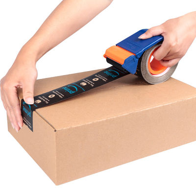 Logo personalizzato Nastro di carta kraft marrone rinforzato con fibre gommate Jumbo Roll